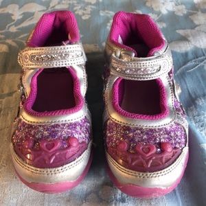 Disney Stride Rite Frozen Light Up Size 10M Velcro